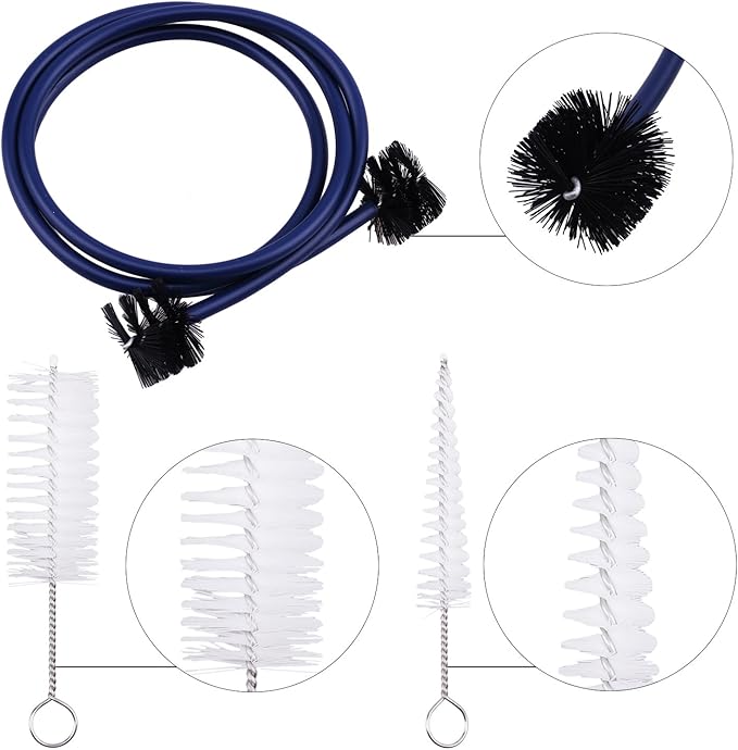 Trumpet Cleaning Care Kit Mouthpiece Brush Valve Flexible Brush Set for Trumpet Mouthpiece