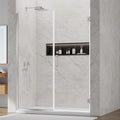 Pivot Shower Door, Adjustable Width 58.5-60" W x 76" H Shower Glass Door with 3/8" (10mm) Clear SGCC Tempered Glass with Nano Easy-Clean Coating, L01 Chrome