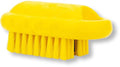 SPARTA 5 Inch Hand and Nail Brush with Stiff Polyester Bristles, Polypropylene Body, Color Coded Scrub Brush for Commercial Foodservice and Industrial Use, Yellow (Pack of 12)
