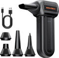 WOLFBOX MF60 Compressed Air Duster-110000RPM Super Power Electric Air Duster, 3-Speed Adjustable Rechargeable Cordless Air Blower with Fast Charging for PC Keyboard Cleaning, Car, Home, 5 Nozzle