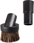 Vacuum Brush Attachments,1.25” Round Dust Brush For Shark Vacuum Attachments. Replacement For Shark vacuum Accessories Brush with 1 1/4 to 1 3/8 Inch Vacuum Hose Adapter Tool for Standard Hose.