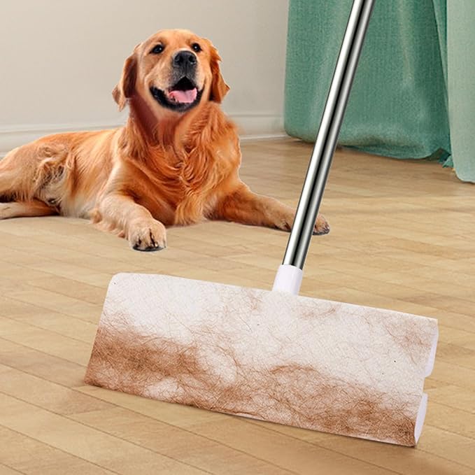 Premium Static Dust Mop, Wet and Dry Floor Cleaner with PP and Stainless Steel Handle, Multifunctional for Wood, Tile, Marble, Home and Office Use