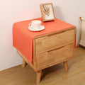 Small Bedside Tablecloth Table Dustcover End Tabletop Home Decoration Fabric Tablecloth Nightstand Table Covering Doilies for Furniture Décor (16×35inch)