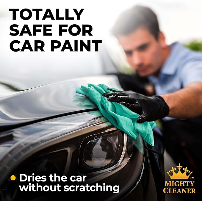 Premium Shammy Cloth for Car Drying - Super Absorbent Reusable Chamois Towel - Scratch-Free - 26'x17'