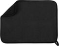Microfiber Dish Drying Mat, Super Absorbent Kitchen Dish Drying Pad, Reversible for Countertop, 15*20 inch Black