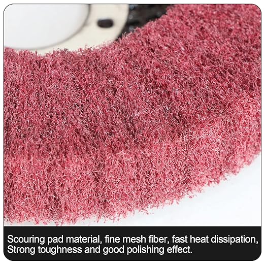 10Pcs 4 1/2" x 7/8" Non-Woven Flap Disc Polishing Grinding Wheel,Scouring pad Buffing Wheels for Angle Grinder,Flap Discs for Power-Operated Grinders
