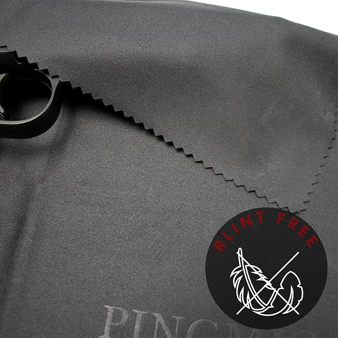 PINGMIC 12"x12" Gun Cleaning Cloth, Microsuede Cloth - Professiona - Polishing - Reusable Gun Cleaning Supplies
