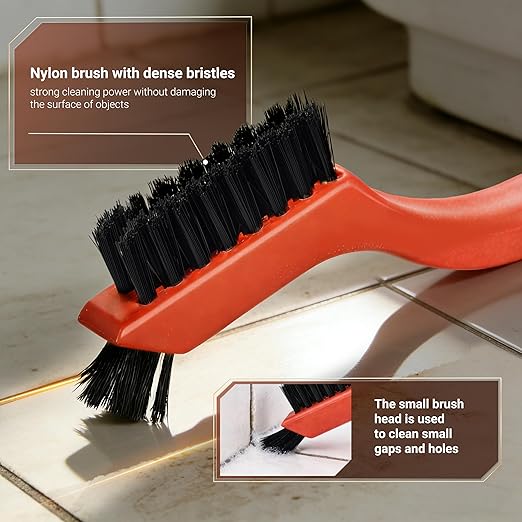 24 Pieces Nylon Brush Set, Nylon bristles for Cleaning Welding Slag and Rust,Scratch Brush with Mini Head & Hanging Hole for Everyday Cleaning