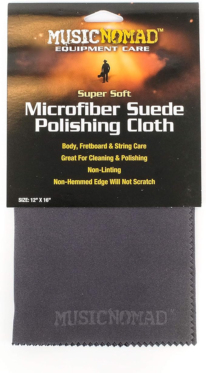 MusicNomad Microfiber Suede Polishing Cloth (MN201), Small