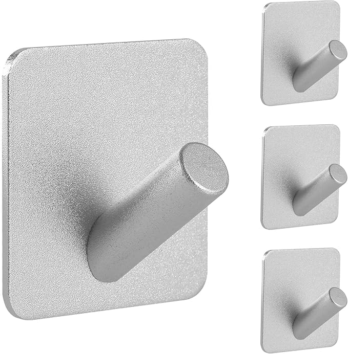 Paoli Heavy Duty Self Adhesive Hooks - Sturdy self Adhesive Hooks for Home, School and Office Easy to fit and Remove(4PC)
