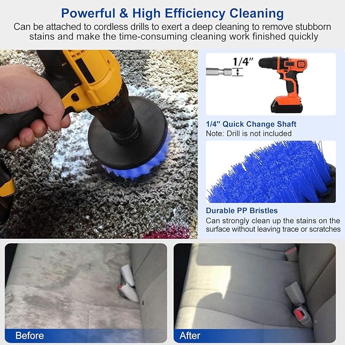 iMounTEK All Purpose Power Scrubber Cleaning Brush Combo Kit.