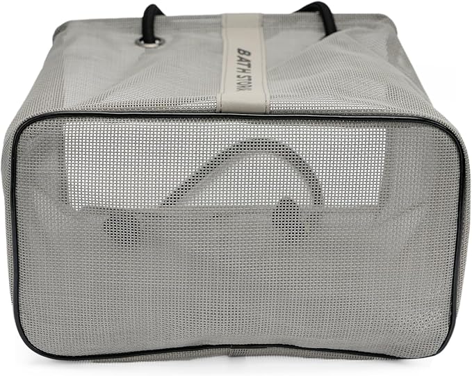 Bath Storage Shower Caddy Organizer for Bathroom, College Dorm, Camp, Gym (Large Grey)