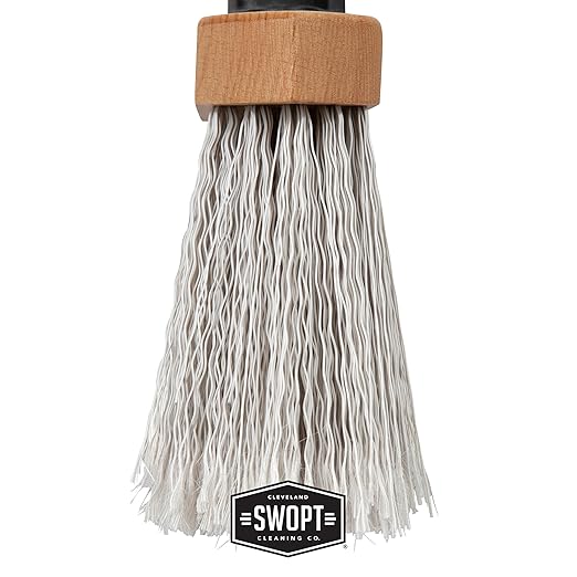 SWOPT Premium Smooth Surface Straight Broom Head — Cleaning Head Interchangeable with All SWOPT Cleaning Products for More Efficient Cleaning and Storage — Picks Up Fine Particles and Pet Hair