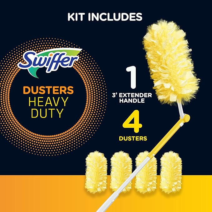 Swiffer Dusters 360 Extendable Handle Starter Kit 4 Refills