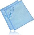 Window Cleaning Cloth, Glass Cleaning Cloth, Streaks Schatches Free. (Blue Pack 2)