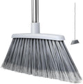 Broom, Outdoor Brooms for Sweeping Indoor, Adjustable 55" Pet Hair Removal Heavy Duty Broom for Floors Home Kitchen Garage Commercial Patio Industrial Snow (Pack of 1)