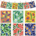 6 Packs Swedish Paper Cloths for Kitchen, Reusable Paper Towels Washable Dish Rags, Highly Absorbent Kitchen Towels Quick Drying Swedish Sponge Cleaning Dish Cloths(Bright Abstract Floral)
