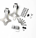Homacer Brushed Nickel Extra Roller Set, Includes Two Rollers with Nuts, Bolts, and Washers, Two Door Stoppers, Two Anti-Jump Pads, and One Floor Guide