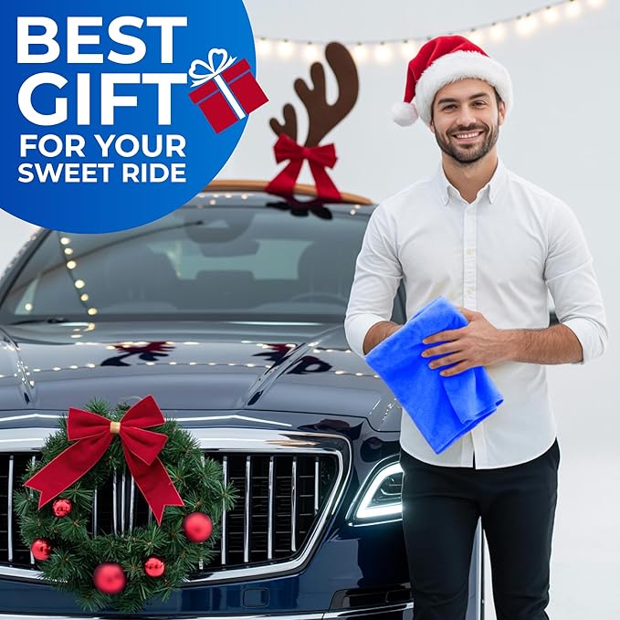 Premium Shammy Cloth for Car Drying - 26”x17” - Super Absorbent Chamois Towel for Car - Scratch-Free, Reusable & Soft