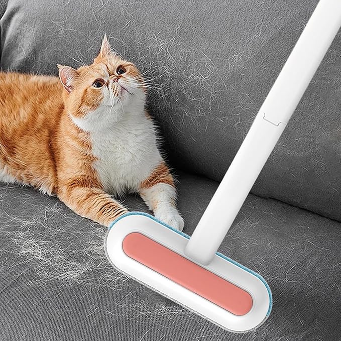 Cat Hair Remover Brush for Carpet | Electrostatic Pet Grooming Supplies - Window Screen Cleaning Brush - for Dog Owners Office Car Clothes Bedding Sheets Carpets Sofas Apartment Mattress