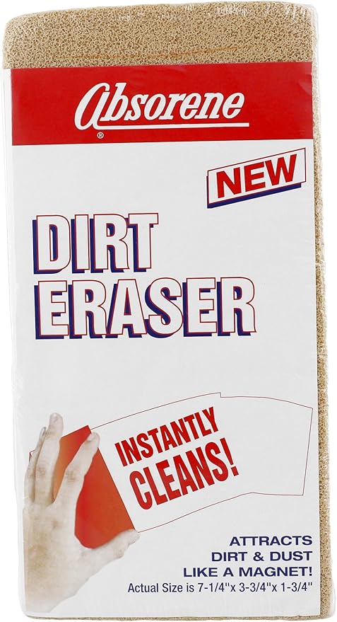 Absorene Dirt Eraser Large Beige 1 3/4"H x 3 3/4"W x 7 1/4"D