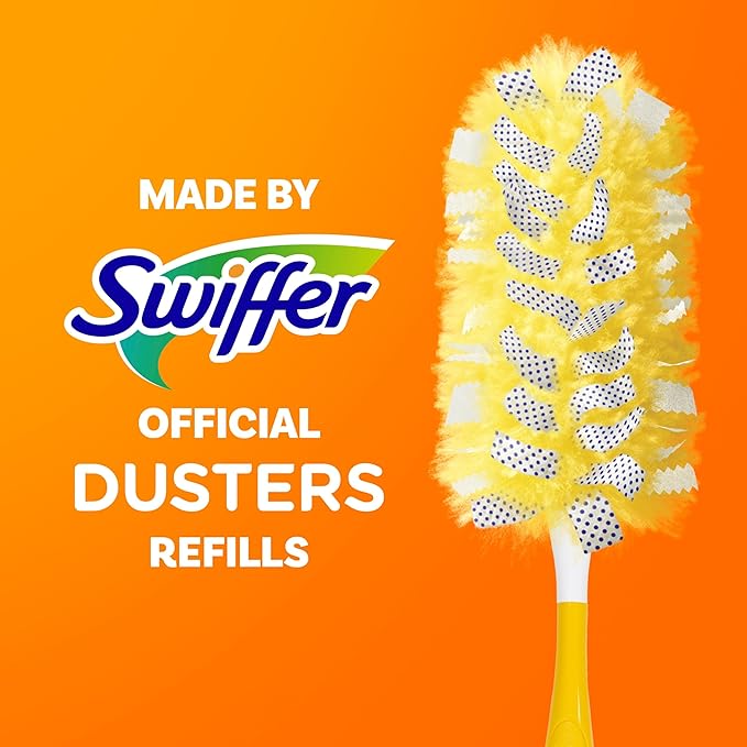 Swiffer Dusters Heavy Duty, Multi-Surface Duster Refills for Cleaning, Lavender, 24 Count (4 Packs of 6)