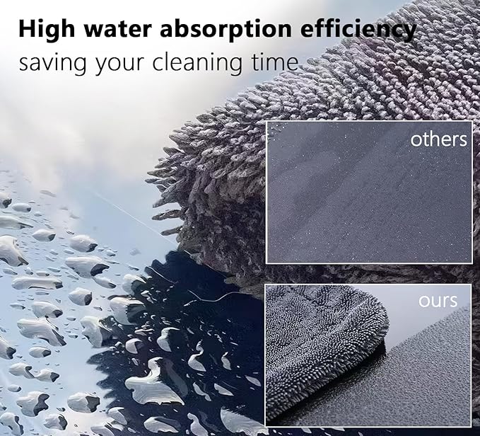 Shiny Shower Cleaning Cloth, Super Absorbent Bath Towels, Shower Doors Drying Towels, Streak Free Glass Window Car Mirror Microfiber Cleaning Cloths (3, 16"X16")