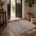 2x3 Entryway Rug,Door Mat Indoor Entrance, Washable Non Slip Kitchen Bathroom Rugs, Ultra-Thin Throw Small Rug for Front Door, Taupe