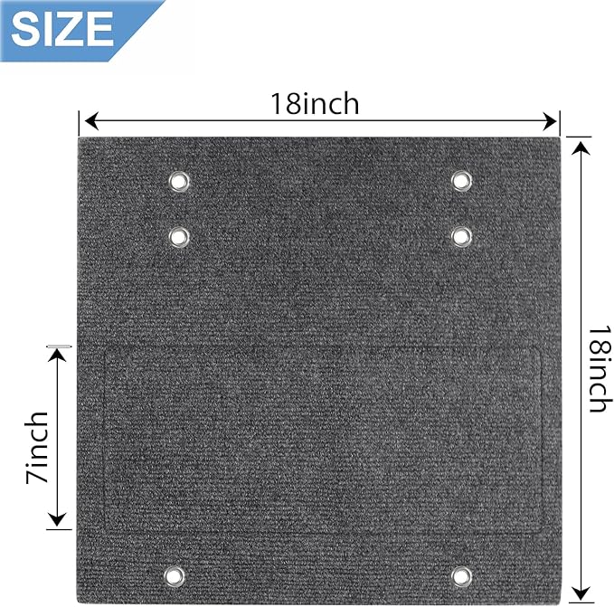 OKBA RV Step Covers,18" Wide Camper Step Cover for 8-11" Deep Stairs - 4 Pack Gray RV Stair Covers to Keep Camper Clean