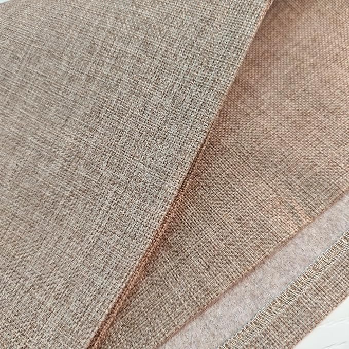 Small Bedside Tablecloth Table Dustcover End Tabletop Home Decoration Fabric Tablecloth Nightstand Table Covering Doilies for Furniture Décor (16×35inch) Light Coffee