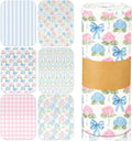 Reusable Cleaning Cloths Washable Cotton Kitchen Dish Towels for Home Party Supplies Bulk, 9.84x11.81in (36 Pack,Pastel Hydrangea)