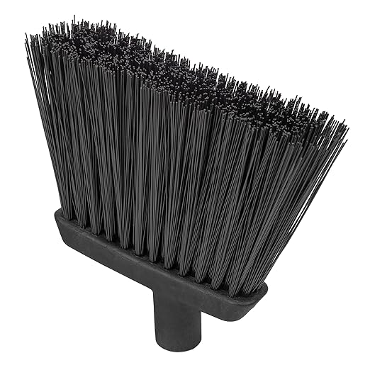 Carlisle FoodService Products CFS Duo-Sweep Plastic Small Debris Broom with Handle, 48 Inches, Black