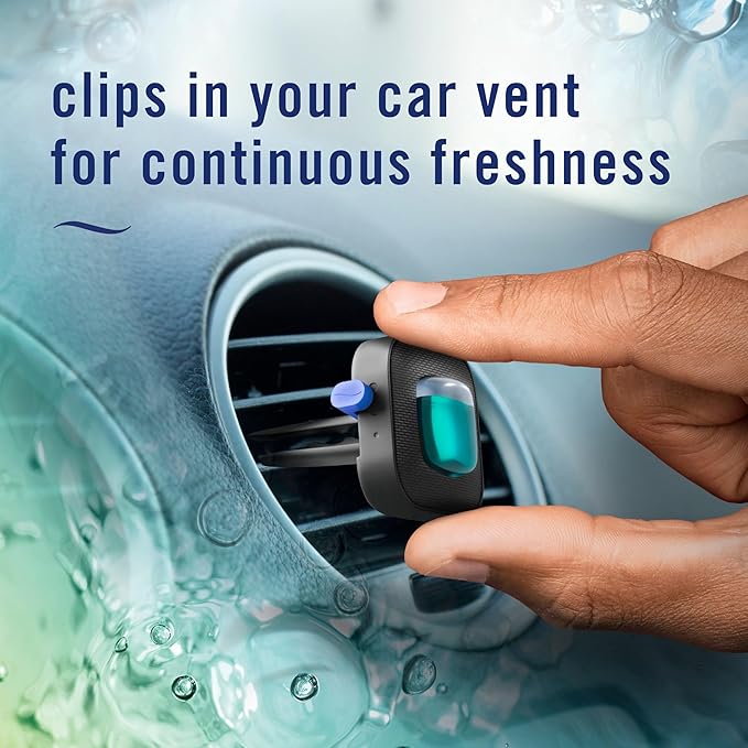 Unstopables Car Odor-Fighting Car Freshener Vent Clip Fresh Scent, .07 oz. Car Vent Clip, Pack of 4