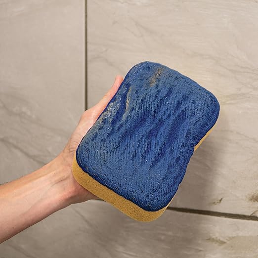 QEP 70010 Microfiber Polishing Sponge for Grouting & Cleaning - 7.5" x 5.5”