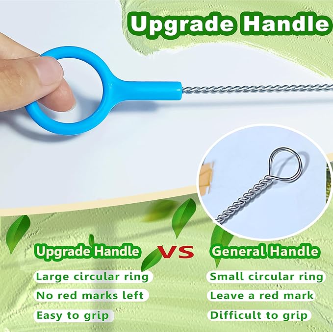 Straw Cleaner Brush Extra Long 12 Inch, Straw Brush Cleaner with Steel Wire 3mm Thick, Straw Cleaning Brush with Big Circular Handle for Cleaning Stanley Cup, Water Bottle, Straws, Sippy Cups 6-Pack