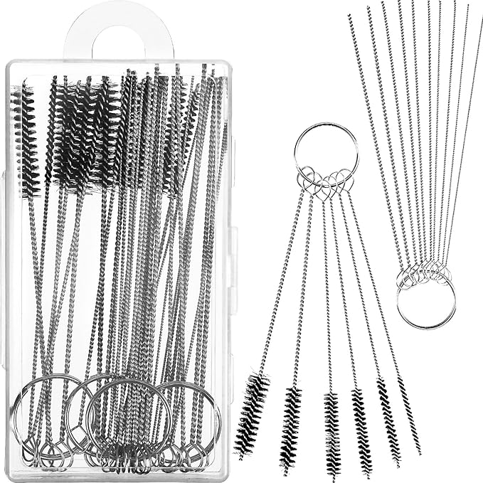 Frienda Carburetor Cleaning Kit - Cleaner Tool with Brushes, Including Nylon Tube Brush and Cleaning Needles