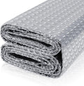 Reflective Bubble Insulation Sheet, Double Side Aluminum Foil Bubble Shield, Aluminum Foil Thermal Insulation Radiant Barrier for Windows, RV, Roof, Garage Door (23.6IN X 10FT)