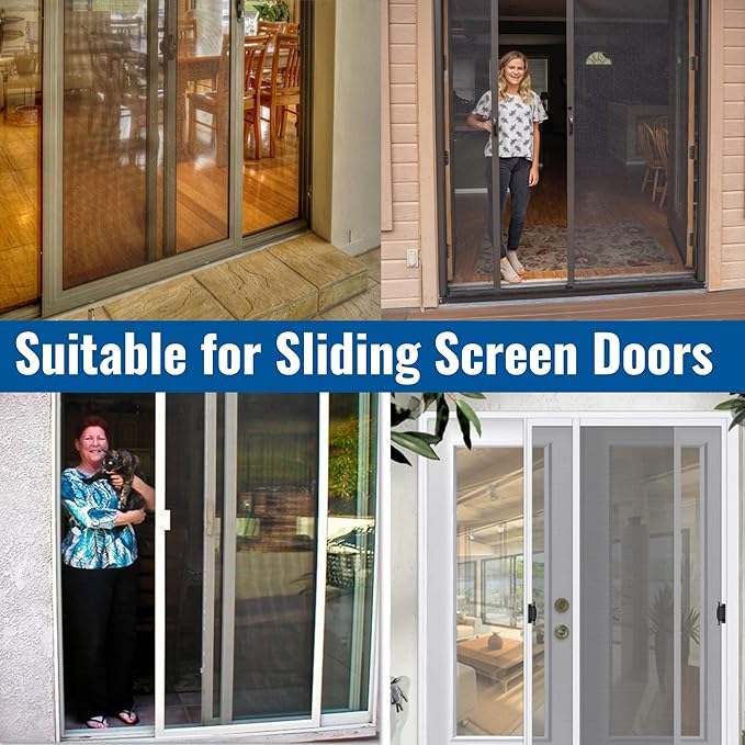 KC Hardware Vinyl Sliding Screen Door Track, 96 Inch, Sliding Door Bottom Track Replacement, Patio Screen Door Repair Guide - White Vinyl