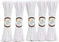220 Count - Hard Bristle Pipe Cleaners Bulk | Great for Scrubbing Straws, Tubes, Tight Spaces | Nylon Bristles for Extra Scrub | Absorbent Cotton | Pipe Cleaners for Cleaning | Thick Pipe Cleaners