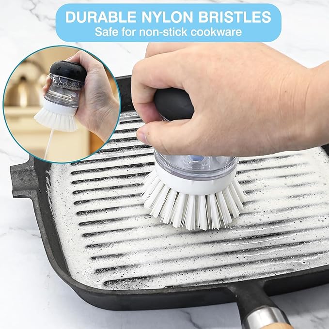 Palm Brush Refills for OXO Soap Dispensing Palm Brush, 6 Pack Palm Brush Replacement Head
