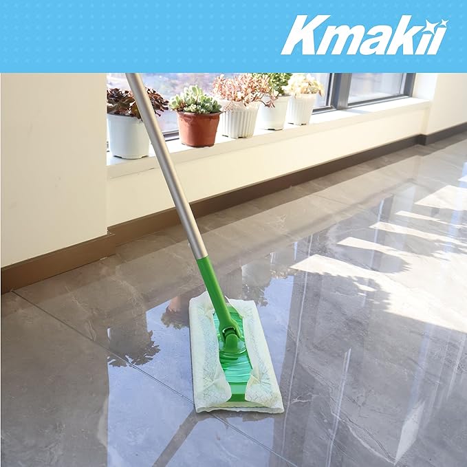 KMAKII Dry Sweeping Cloths Dry Mop Refills for Floor Mopping and Cleaning Disposable Dusting Cloths Electrostatic Cloths Unscented 180 Counts