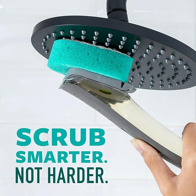 Scotch-Brite Swift Scrub Tub & Shower Wand Refills, Ideal for Bathroom Buildup, Glass Door, Shower and Bath Cleaner, Soap Scum Remover, 2 Wand Refills