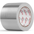 4in x 82ft Adhesive Aluminum Foil Heat Shield Tape, Fiberglass Thermal Insulation Reflective Material for Pipe, Duct, Exhaust, HVAC and High Temp Protection, 5.91MIL