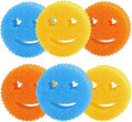 HELIME Scrub Sponges Dish Scrubber, Non-Scratch Multi-Functional Color Sponge, Temperature Controlled Cleaning Pads, Dishwasher Safe for Kitchen, Bathroom, Stain Odor Resistant BPA Free Polymer Foam