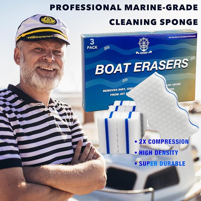 Boat Scuff Erasers Boat Cleaner Boat Sponge for Cleaning Streak Deck Marks Magic Boating Accessories Wave Styles