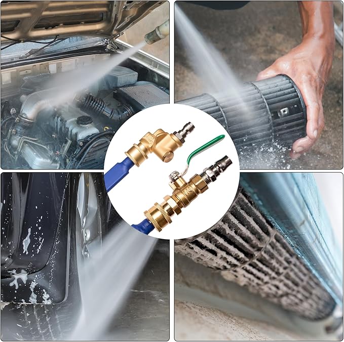 39'' Car Radiator Cleaning Wand,Radiator Cleaner Wand,Radiator Flush And Cleaner Tool,Home Car Truck Power Washer Wand,Pressure Washer Jetter Nozzle Flat Wands Fit Over 2000PSI Pressure Washer