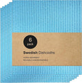 Cleaning Rags Swedish Dishcloths, Cellulose Sponge Cloths Absorbent Wipes, Swedish Dishcloth for Kitchen, Assorted Dish Cloths for Washing Dishes, 10 pcs Blue