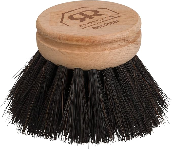 Redecker Horsehair Replacement Head Made with Untreated Beechwood, 1-5/8-Inches