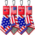 2 Sided Portable Glasses Cleaner, Patriotic Glasses Cloth Keychain,Reusable Microfiber Lens Eyeglasses Cleaning Cloth Pouch for Sunglasses Lens Camera Phone Screens
