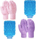 6 Pcs Microfiber Dusting Mitt Gloves for Plants Washable Dusting Gloves for House Cleaning Furniture Car Washing